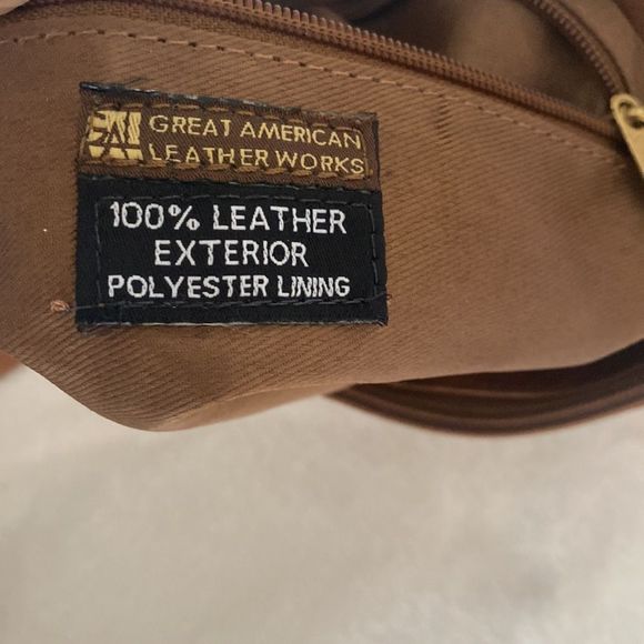 Great American leather works cross body bag - Picture 6 of 12